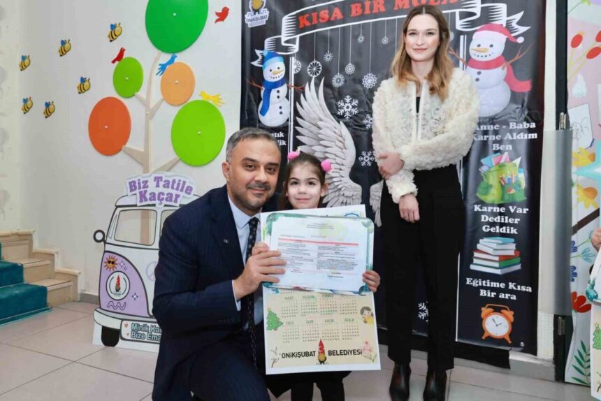 Miniklerden Başkan Toptaş’a doğum günü jesti Miniklerden Başkan Toptaş’a doğum günü jesti