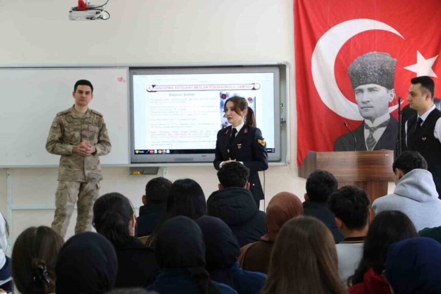 Bayburt’ta JSGA’nın tanıtımı için 14 lisede bilgilendirme yapıldı, 3 bin 296 öğrenciye ulaşıldı. Bayburt’ta JSGA’nın tanıtımı için 14 lisede bilgilendirme yapıldı, 3 bin 296 öğrenciye ulaşıldı.