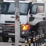 Küçükçekmece’de Beton Kamyonunda Yangın: Vatandaşlar Müdahale Etti