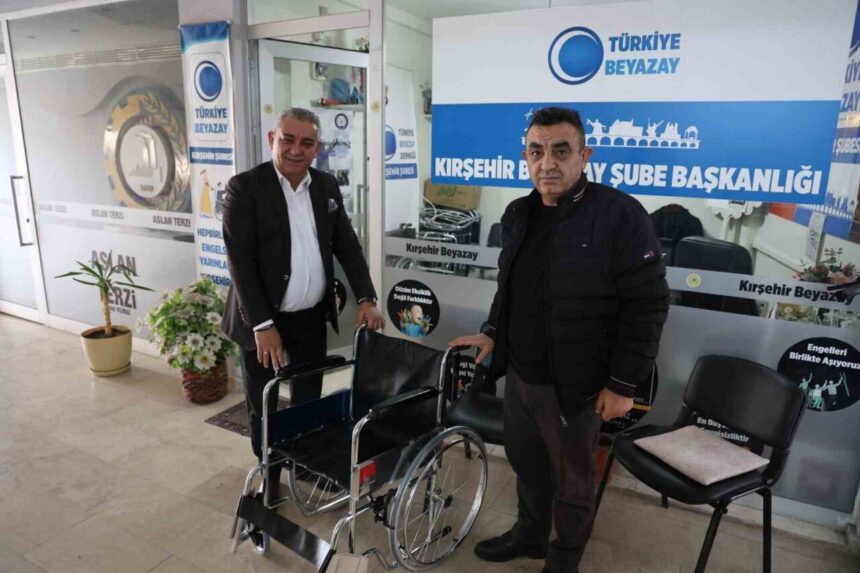 KIRŞEHİR (İHA) – Beyaz Ay Derneği Kırşehir Şubesi, engelli bireylere yönelik destek çalışmalarını sürdürüyor.