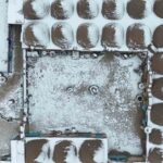 Harran’da karla kaplanan tarihi yapılar havadan görüntülendi, eşsiz manzaralar oluştu.