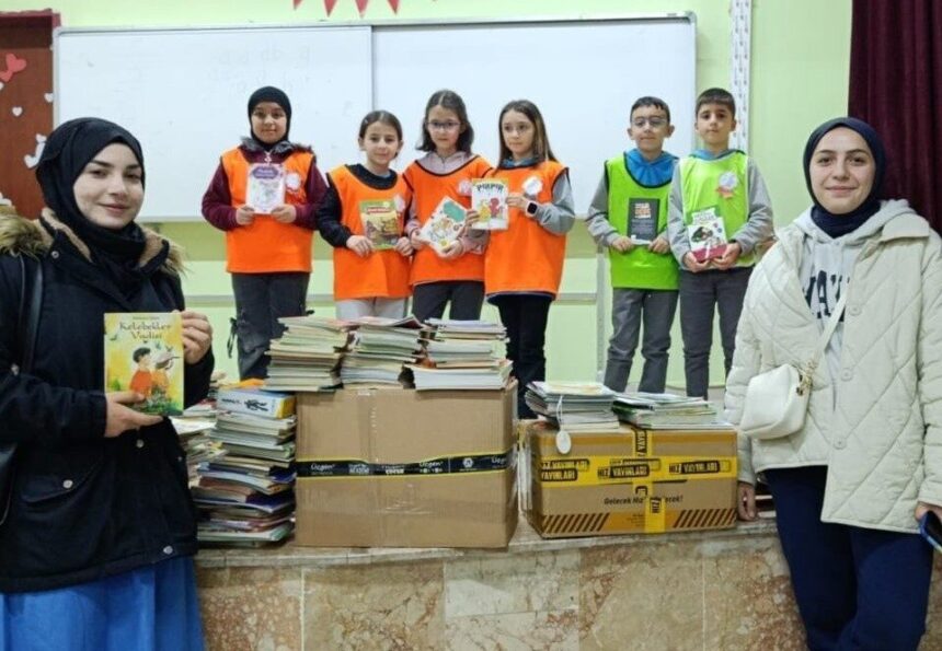 Beyşehir’deki yurt öğrencileri, Mardin’in ilkokul öğrencilerine kitap gönderdi.