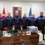 Bilecik’te İl Jandarma Komutanı Albay Vanlı ve Zabıta Müdürü Öndersev görüşme gerçekleştirdi.