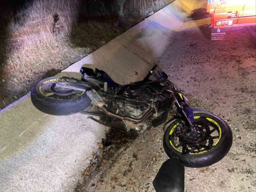 Bilecik’te motosiklet kazasında bir kişi yaralandı.