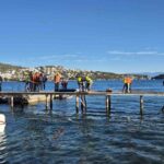 Bodrum’da kaçak limanın yıkımına başlandı, 10 yıl önce inşa edilen iskele için ceza kesilecek.