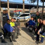 Bozkır’da polis ekipleri, trafik güvenliği için eğitim çalışması düzenledi.