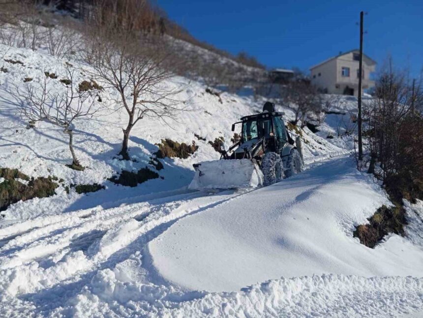 Trabzon Büyükşehir Belediyesi, kar yağışıyla mücadele ederek 18 ilçede ulaşımı sağladı.