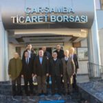 Çarşamba İlçesi Seçim Müdürü ve İcra Dairesi yetkililerinden Ticaret Borsası’na ziyaret gerçekleşti.