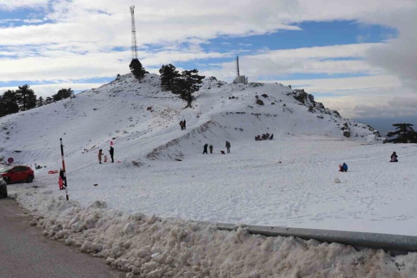 Nikfer Kayak Merkezi, kar yağışının yetersizliği nedeniyle sezonu başlatamadı.