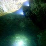 Eğil Baraj Gölü’nde Tekye Medresesi dalışla görüntülendi.