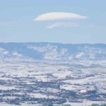 Elazığ’da mercek bulutları ilginç görüntüler oluşturdu.