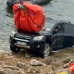Erdek’teki Yukarıyapıcı Göleti’nde cesedi bulunan Elif Kumal’ın aracı gölden çıkarıldı.