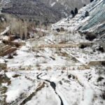 Erzincan’da Gece Sıcaklıkları Eksi 15 Dereceye Düşünce Su Kaynakları Buzla Kaplandı