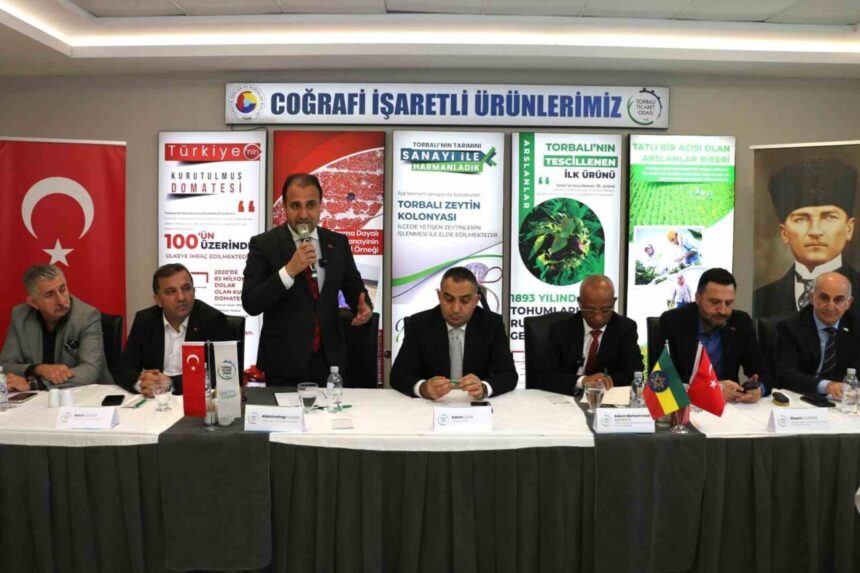 Etiyopya Büyükelçisi Adem Mohammed Mahmud, Torbalı’daki gıda üreticileriyle buluştu.