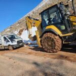 Batman’ın Gercüş ilçesinde kar yağışı, göçerlerin hayvan yemine ulaşmasını zorlaştırdı.