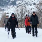 Gümüşhane Dağcılık Kulübü, kış yürüyüşlerini Ünlüpınar’da gerçekleştirdi.