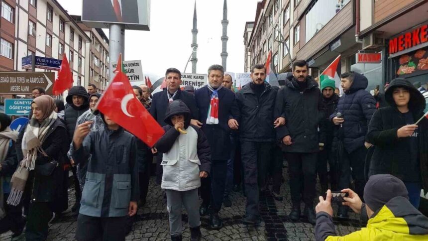 Güneysu’dan “Filistin’i Unutmuyoruz” Yürüyüşüne Destek Verildi