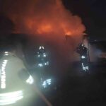 Hatay’da çıkan yangın sonucu konteyner kullanılamaz duruma geldi.