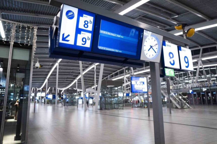 Hollanda’da kar yağışı nedeniyle 535 km’lik trafik oluştu, NS tren seferleri ve 300 uçuş iptal edildi. Hollanda’da kar yağışı nedeniyle 535 km’lik trafik oluştu, NS tren seferleri ve 300 uçuş iptal edildi.