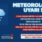 Kahramanmaraş’ta 22 Ocak’tan itibaren karla karışık yağmur ve yoğun kar bekleniyor.