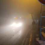 Kahramanmaraş’taki yoğun sis nedeniyle görüş mesafesi 10 metreye kadar indi.