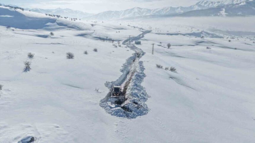 Muş’ta kar nedeniyle mahsur kalan besiciye ekipler müdahale etti, mezra yolu 2 günde açıldı. Muş’ta kar nedeniyle mahsur kalan besiciye ekipler müdahale etti, mezra yolu 2 günde açıldı.