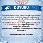 Karlıova’da yoğun kar nedeniyle eğitim-öğretime 1 gün ara verildi. Hamile ve engelliler idari izinli.