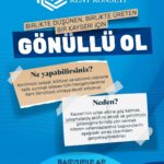 Kayseri Kent Konseyi, gönüllü başvuru sistemini duyurarak kent yaşamına katılımı artırmayı hedefliyor.