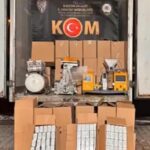 Kayseri’de yapılan operasyonda 1 kişi yakalandı, 523 bin 600 makaron ve 270 kilogram kaçak tütün ele geçirildi.