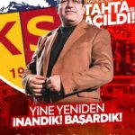 Kayserispor’un transfer tahtası açıldı, Başkan Açıkalın gelişmeyi duyurdu.