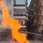 Kırıkkale’de kazı çalışmasında gaz borusunun patlaması sonucu yangın çıktı, bir kişi yaralandı.