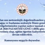 Kırklareli’nde kar ve buzlanma nedeniyle taşımalı eğitime bir gün ara verildi!