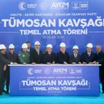 Stadyum-Şehir Hastanesi Tramvay Hattı için Tümosan Köprülü Kavşağı’nın temeli atıldı.