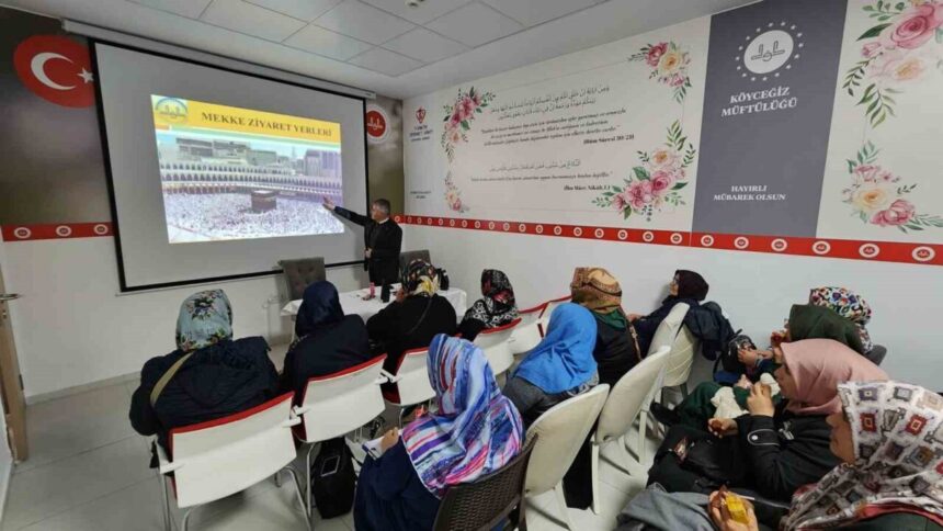 Köyceğiz’de umreye gidecekler için eğitim semineri düzenlendi. Köyceğiz’de umreye gidecekler için eğitim semineri düzenlendi.