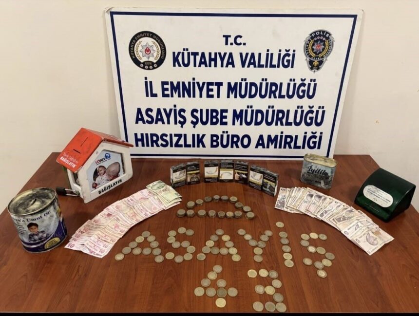 Kütahya’da 4 hırsızlık olayının şüphelisi iş yerinin bodrumunda yakalandı. Kütahya’da 4 hırsızlık olayının şüphelisi iş yerinin bodrumunda yakalandı.