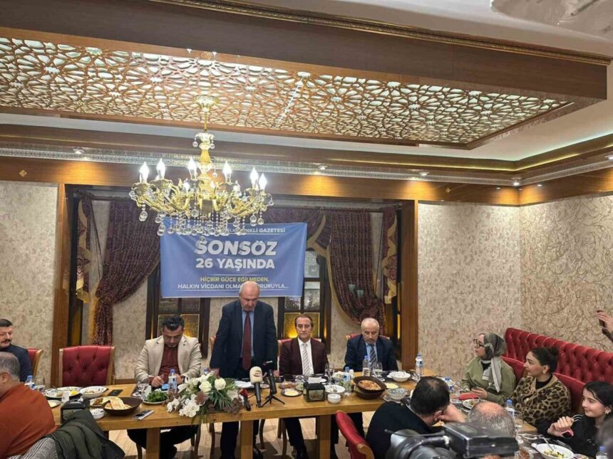 Sonsöz Gazetesi, Malatya’daki 26. yılını anlamlı bir etkinlikle kutladı. Sonsöz Gazetesi, Malatya’daki 26. yılını anlamlı bir etkinlikle kutladı.