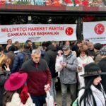 MHP Çankaya İlçe Başkanlığı, Miraç Kandili nedeniyle kandil simidi ve içecek ikramında bulundu.