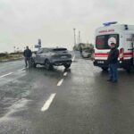 Muratlı’da Çevreyolunda İki Otomobilin Çarpışmasıyla Bir Kişi Yaralandı