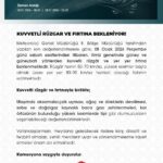 Niğde Valiliği, Meteoroloji Genel Müdürlüğü’nün raporuna göre kuvvetli rüzgar ve fırtına bekliyor.