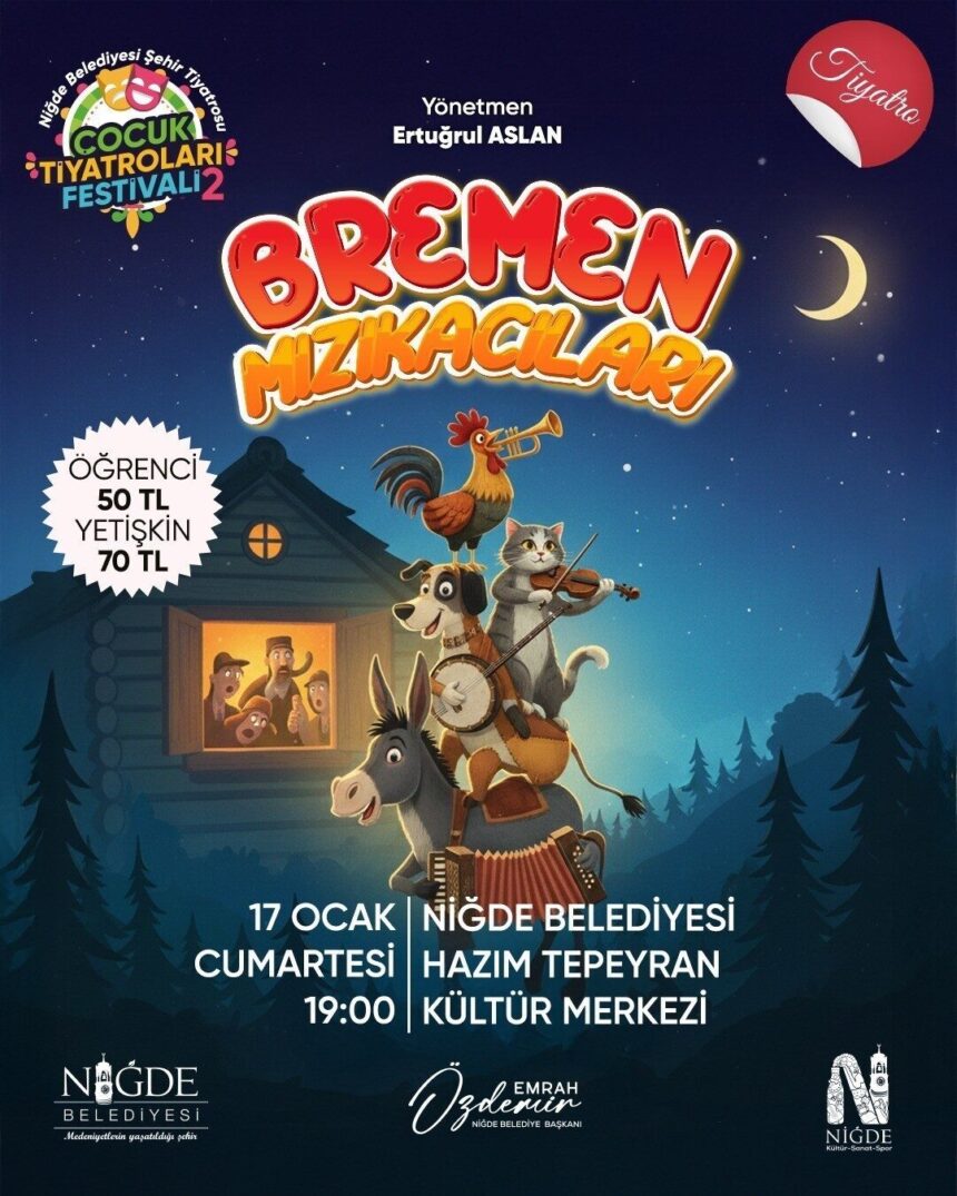 Niğde Belediyesi’nden çocuklara özel 2. Tiyatro Festivali başlıyor. Niğde Belediyesi’nden çocuklara özel 2. Tiyatro Festivali başlıyor.