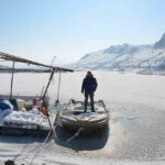 Otlukbeli’de hava sıcaklığı eksi 22,1 dereceye düşerek dondurucu soğuklar etkisini artırdı.