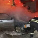 Çorum’da çalıştırılmak istenen otomobilin motoru yangın çıkardı, itfaiye hızlıca müdahale etti.