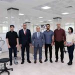 Erciyes Üniversitesi Rektörü Prof. Dr. Altun, Diş Hekimliği Fakültesi’nin yeni ek binasını inceledi.