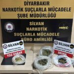 Diyarbakır’da Silvan ilçesinde düzenlenen uyuşturucu operasyonunda 600 gram madde ele geçirildi, 3 kişi hakkında işlem yapıldı.