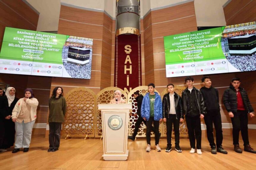 Şahinbey Belediye Başkanı, Umre Ödüllü Kitap Okuma Yarışması’nın katılımcılarıyla bir araya geldi.