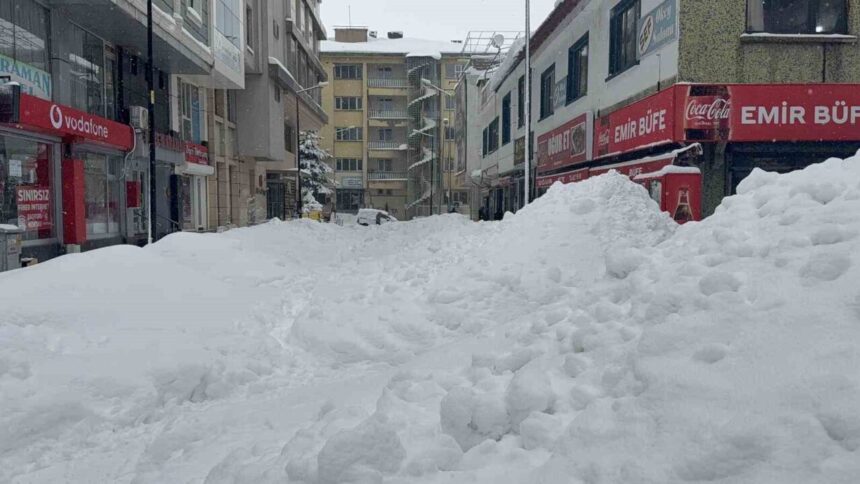 Tatvan’da sabah saatlerinde gök gürültülü kar yağışı hayatı olumsuz etkiledi.