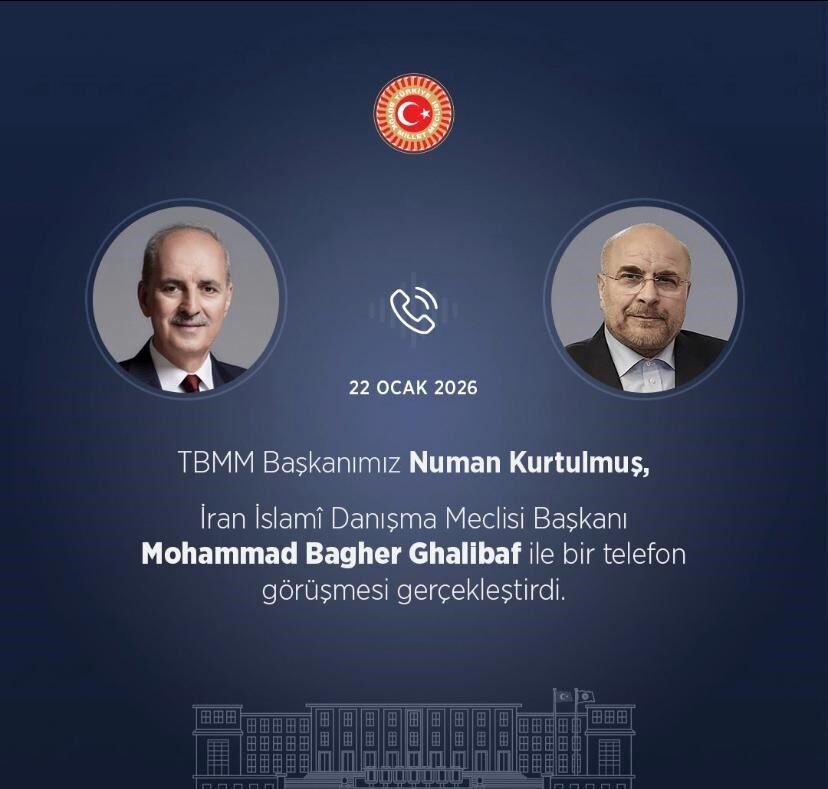 TBMM Başkanı Kurtulmuş, İran İslami Danışma Meclisi Başkanı Ghalibaf ile telefon görüşmesi yaptı. TBMM Başkanı Kurtulmuş, İran İslami Danışma Meclisi Başkanı Ghalibaf ile telefon görüşmesi yaptı.