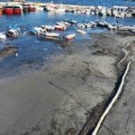 Marmaraereğlisi’nde deniz seviyesindeki düşüş, kıyı hattında belirgin bir çekilmeye neden oldu.