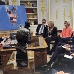 Trump’ın sosyal medya paylaşımında yenilenen haritada Kanada, Grönland ve Venezuela ABD toprağı olarak yer aldı.