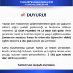 Tunceli’de yoğun kar ve buzlanma nedeniyle eğitime 2 gün ara verildi.